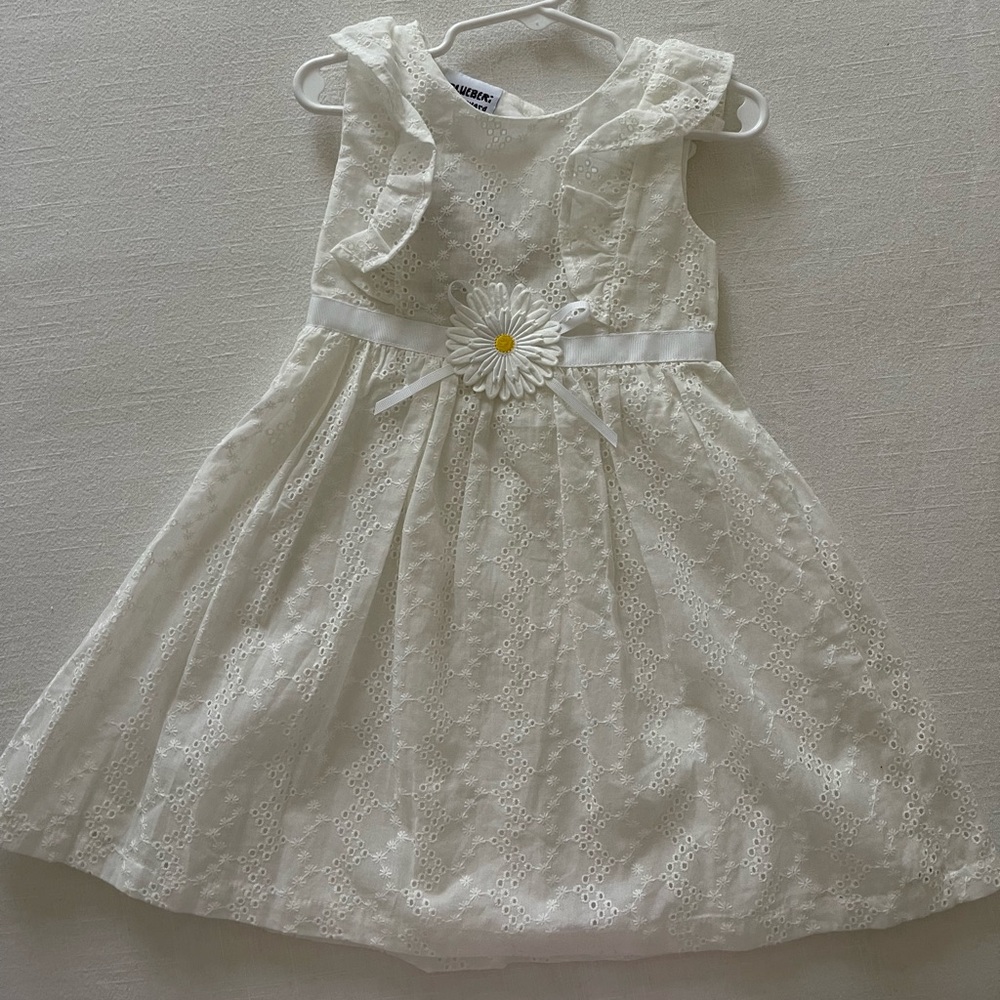 White toddler dress